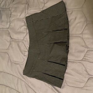 Striped Olive Green Skirt